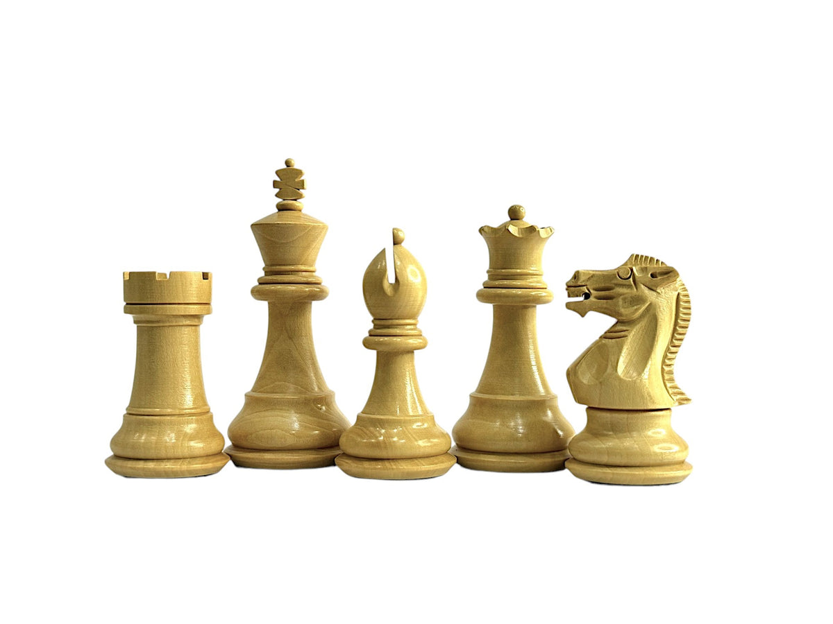 3.25" Professional Staunton Chess Set - Chess Pieces Only - Weighted Ebonised Boxwood - Chess Villa
