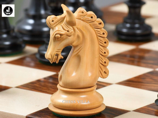 4.6" Hurricane Luxury Staunton Chess Pieces Only set -Triple Weighted Ebony Wood