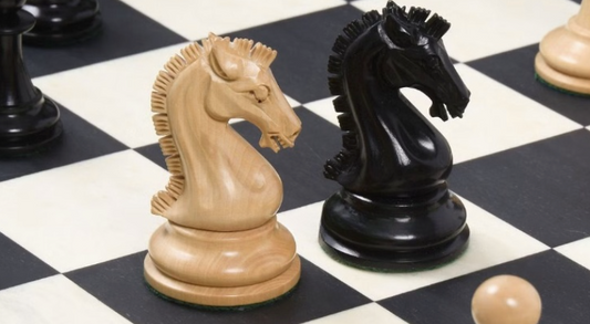 Sinquefield Cup Series Reproduced Staunton Chess Pieces Only set- Double Weighted Ebony Wood & Boxwood