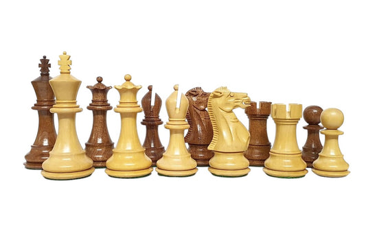 3.75″ Professional Club Staunton Chess Pieces Only Set – Weighted Golden Rosewood