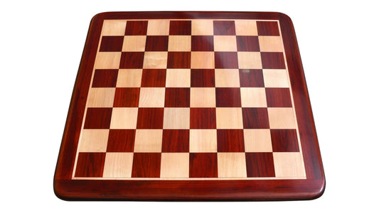 19" Solid Luxury Budrose Wood & Maple Wood Chess Board- 50 mm Square