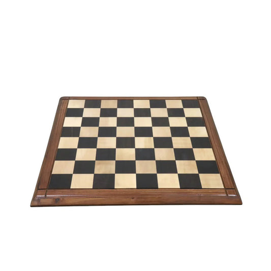 21" Solid Ebony & Maple Wood Chess board - 55 mm square - Matt Finish