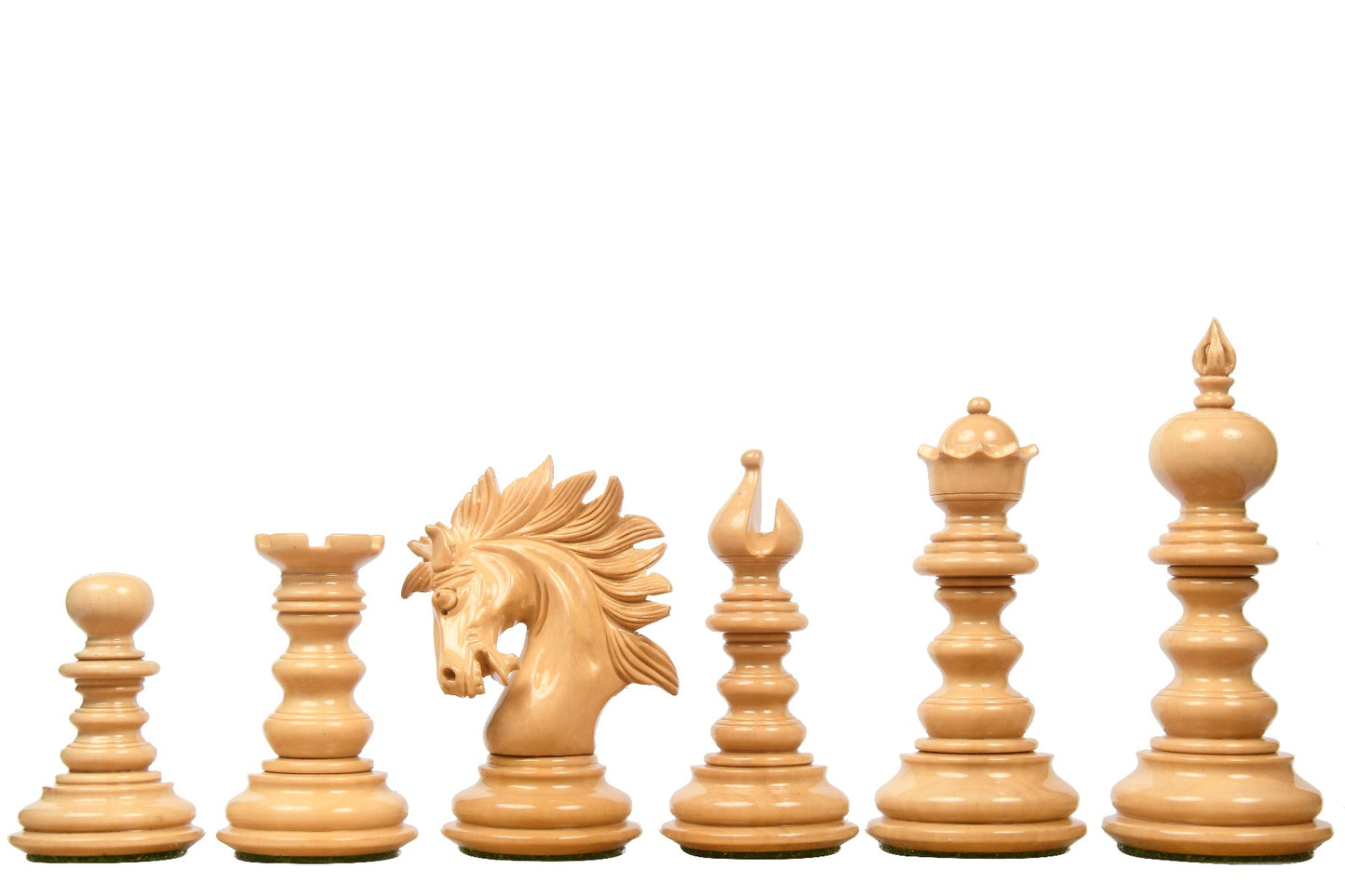 4.3″ Luxury Savano Series Staunton Chess Pieces Only Set - Ebony Wood Triple Weighted