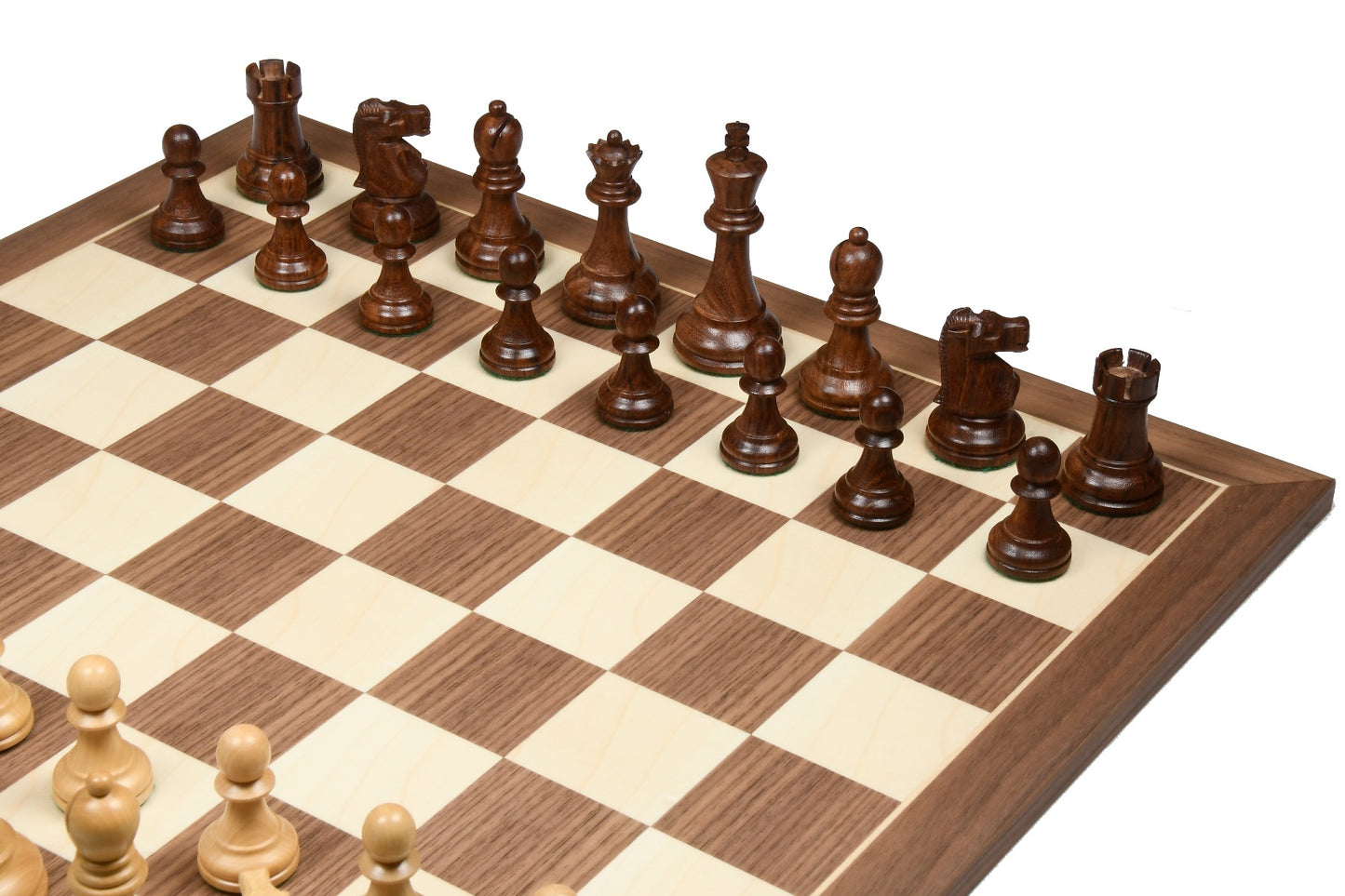 1972 Fischer Spassky Championship Series Chess Pieces Set – Boxwood & Golden Rosewood