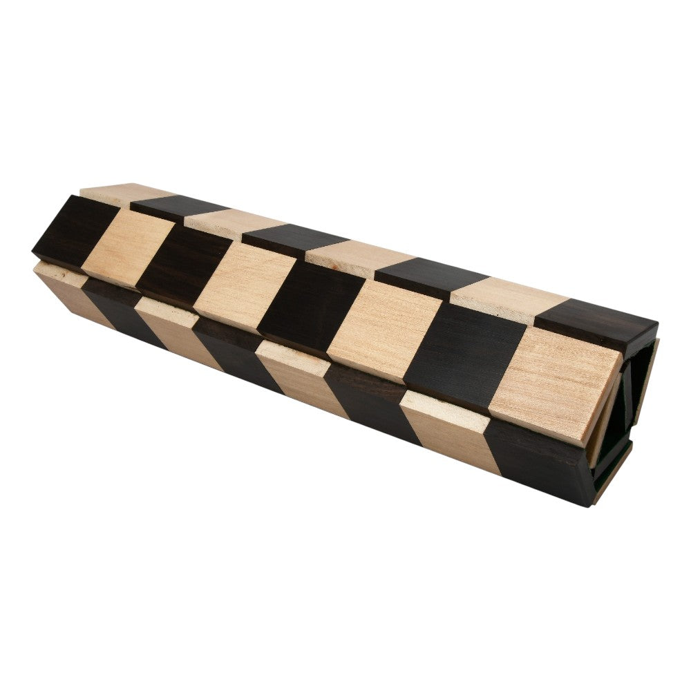 Folding/ Rolling Series Travel Chess Board In Maple & Ebony Wood- 40 mm Square