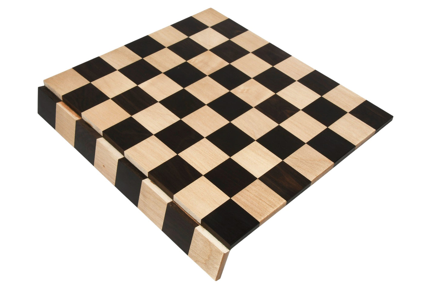 Folding/ Rolling Series Travel Chess Board In Maple & Ebony Wood- 40 mm Square