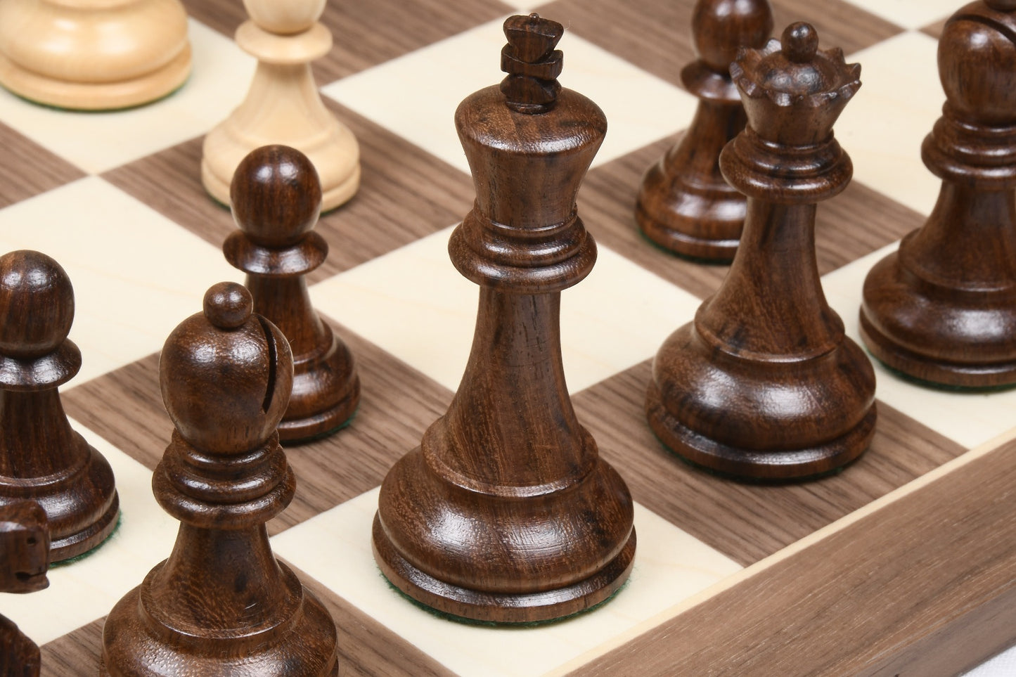 1972 Fischer Spassky Championship Series Chess Pieces Set – Boxwood & Golden Rosewood
