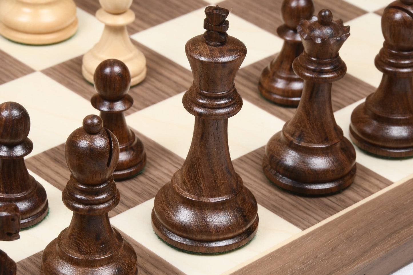 1972 Fischer Spassky Championship Series Chess Pieces Set – Boxwood & Golden Rosewood - Chess Villa