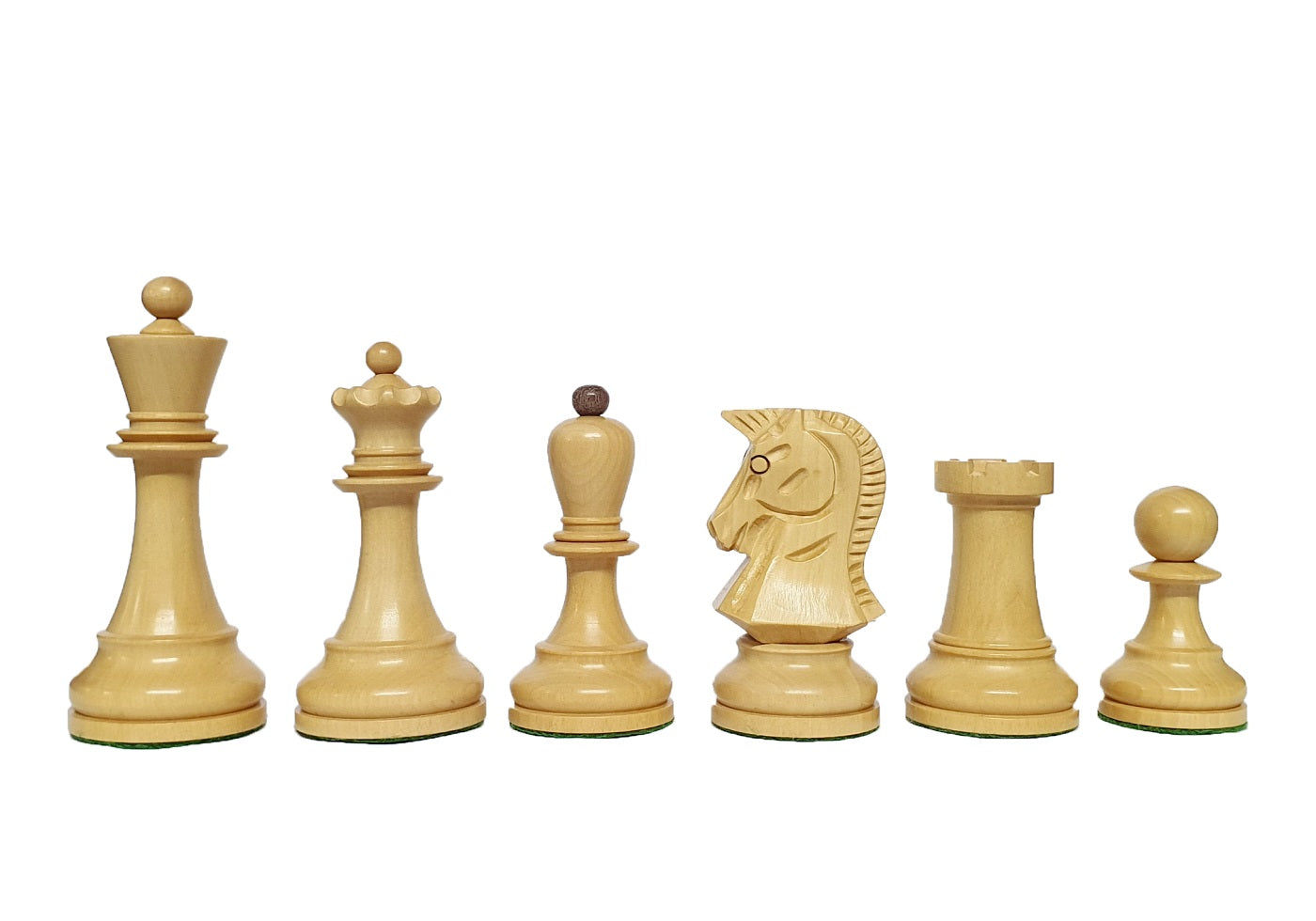 1950s Dubrovnik Bobby Fischer Reproduced Chess Pieces Only Set in Golden Rosewood & Boxwood - 3.7" King