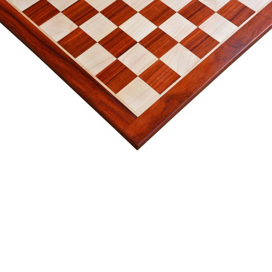 21″ Champions Choice Classic Tournament Chess Board In Budrose Wood & Maple Wood - 55 mm Square - Chess Villa