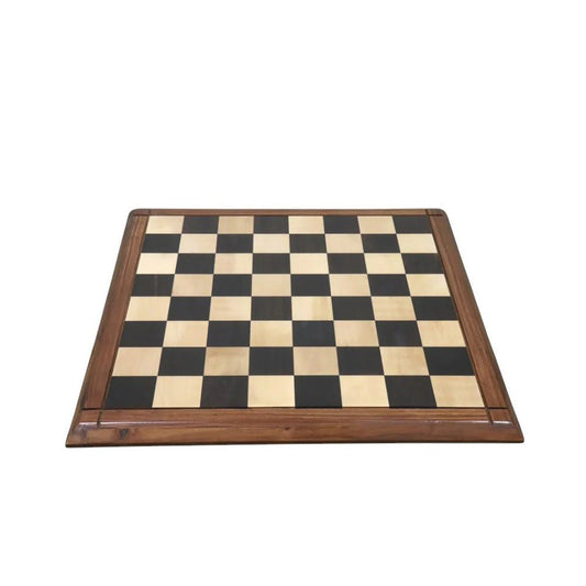 21" Solid Ebony & Maple Wood Chess board - 55 mm square - Matt Finish - Chess Villa