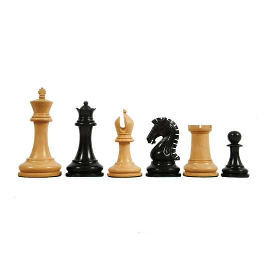 Sinquefield Cup Series Reproduced Staunton Chess Pieces Only set - Double Weighted Ebonised Boxwood