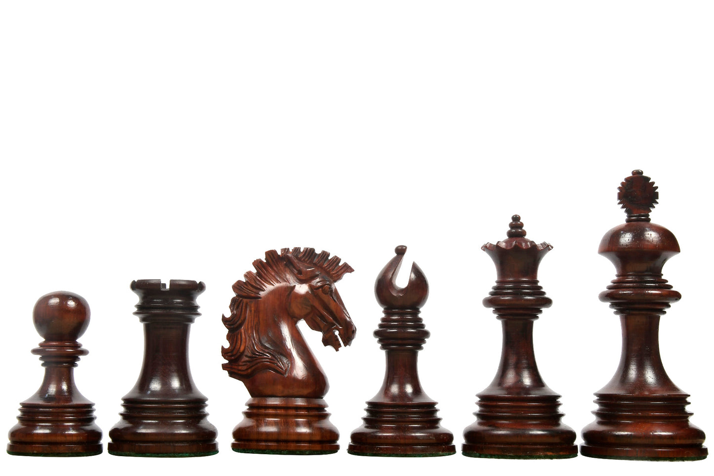 The Premium Collection - 4.4" Wellington Luxury Staunton Chess Pieces Only Set – Triple Weighted Budrose Wood