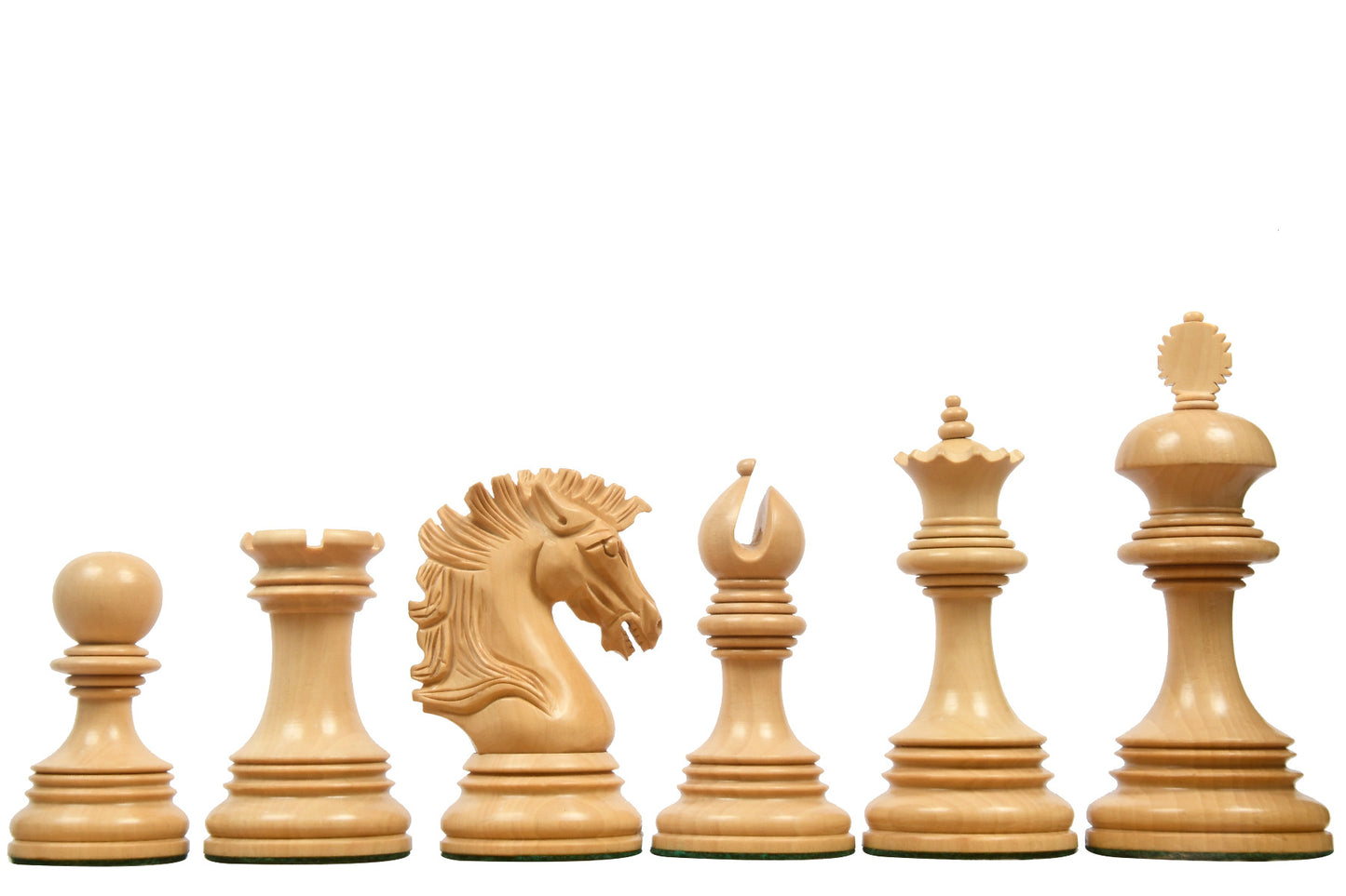 The Premium Collection - 4.4" Wellington Luxury Staunton Chess Pieces Only Set – Triple Weighted Budrose Wood