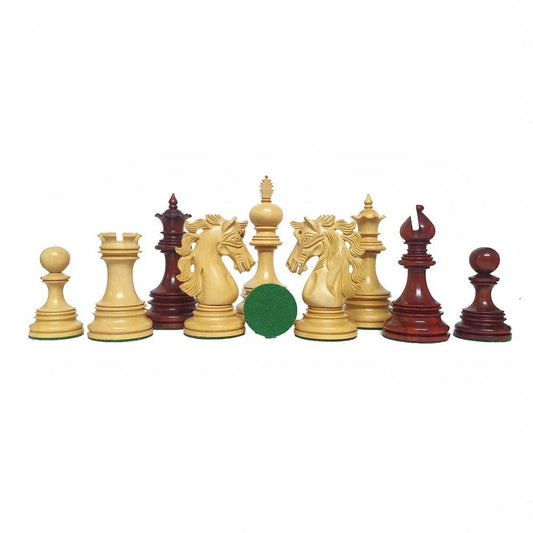 4.5" Andalusian Luxury Series Chess Pieces Only Set - Triple Weighted Bud Rosewood - Chess Villa