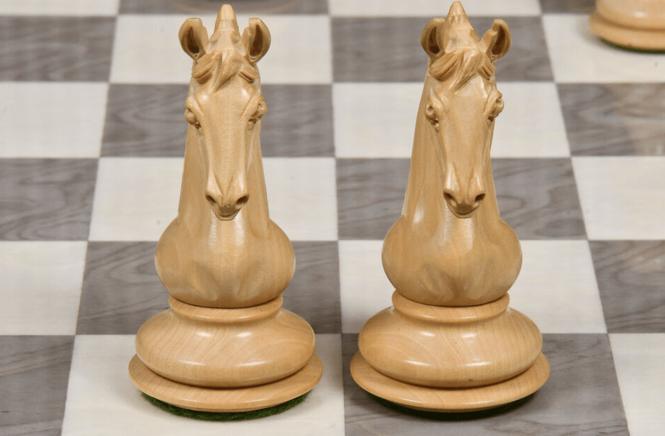 4.5” Shera Series Staunton Luxury Chess Pieces Only Set- Triple Weighted Ebony - Chess Villa