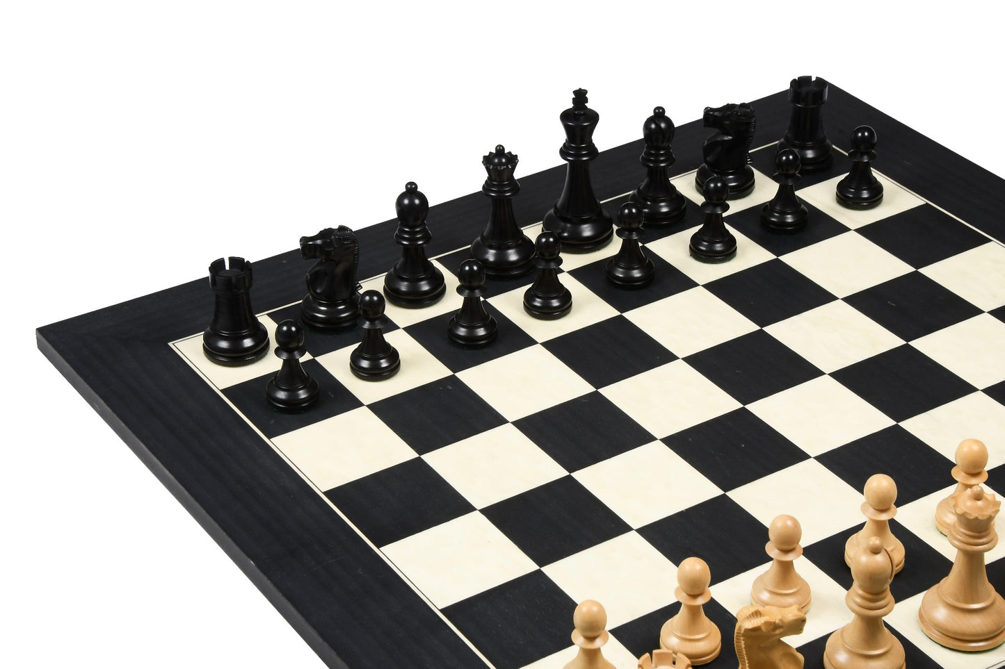 1972 Fischer Spassky Championship Series Chess Pieces Set – Boxwood & Ebonised Boxwood