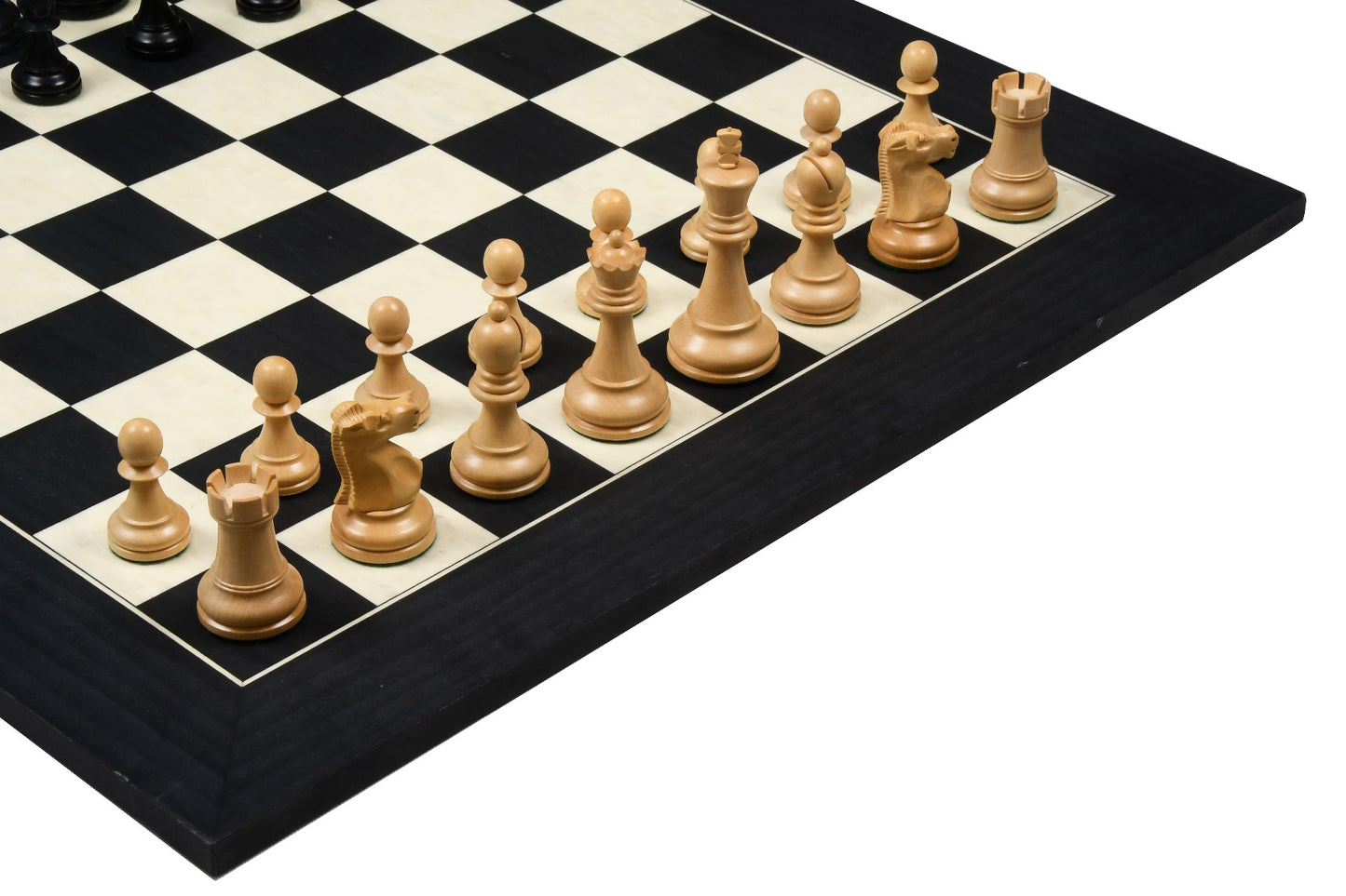 1972 Fischer Spassky Championship Series Chess Pieces Set – Boxwood & Ebonised Boxwood