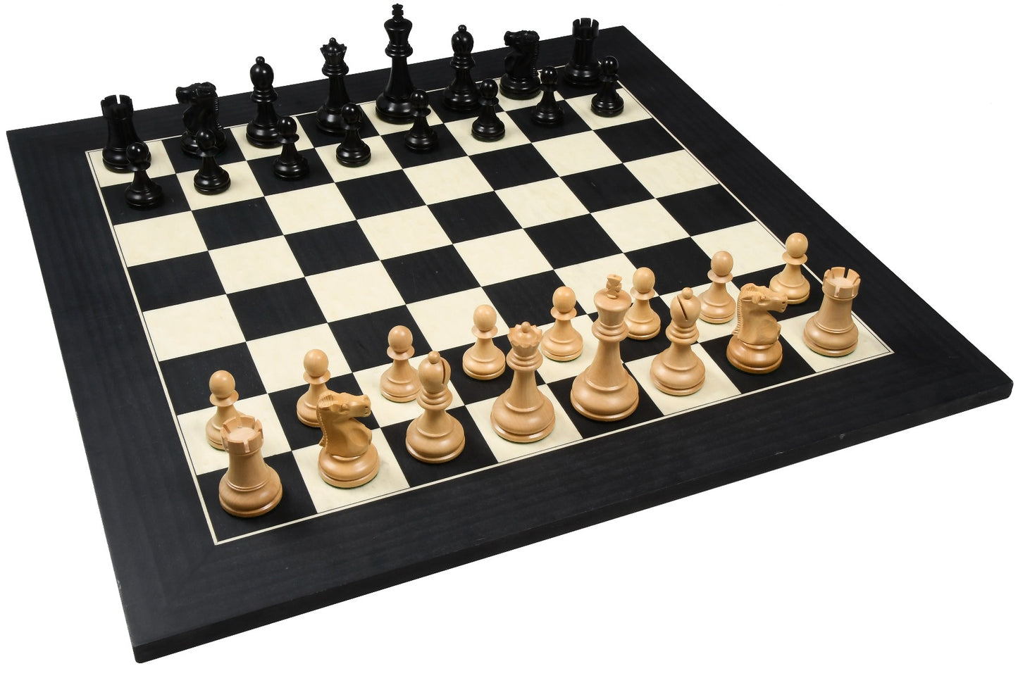 1972 Fischer Spassky Championship Series Chess Pieces Set – Boxwood & Ebonised Boxwood