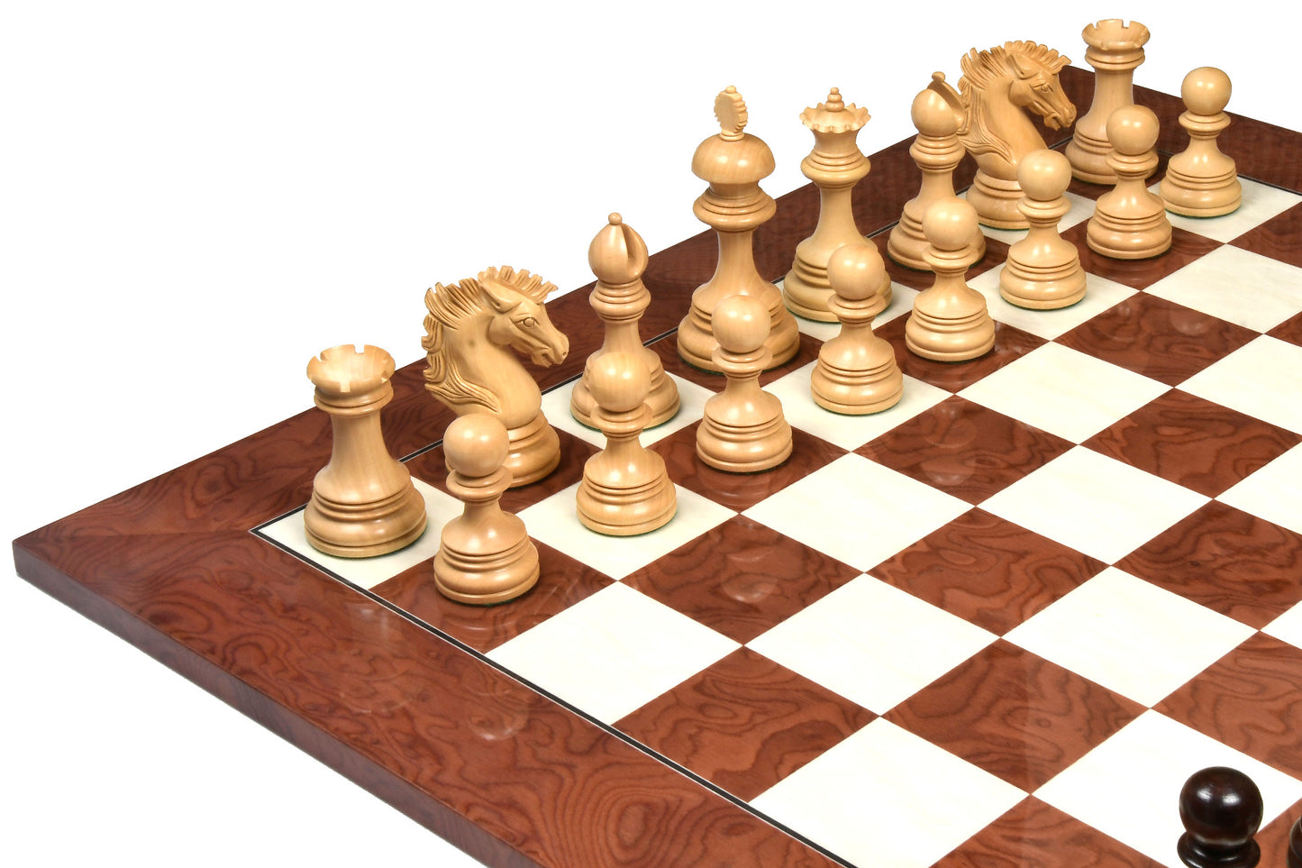 The Premium Collection - 4.4" Wellington Luxury Staunton Chess Pieces Only Set – Triple Weighted Budrose Wood