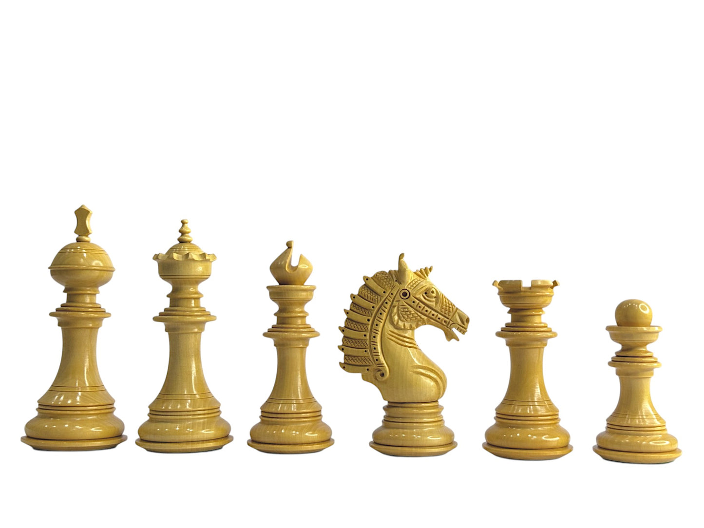 The Sikh Empire Series Handmade Luxury Chess Pieces Only Set - Triple Weighted Rosewood - 4.5" King