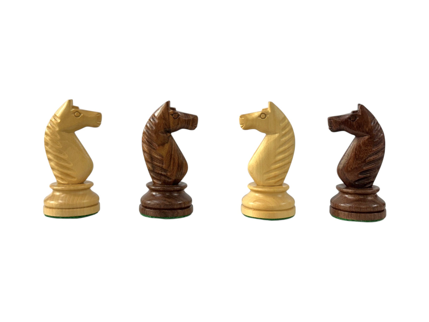The Averbakh 1949 Moscow Chess Championship Repro Chess Pieces- Weighted Golden Rosewood- 4.2" King