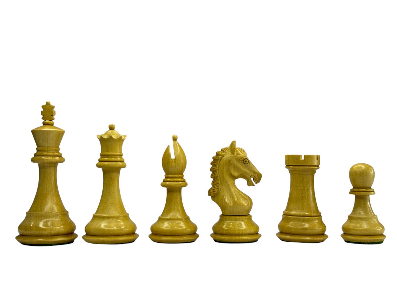 The Derby Knight Staunton Pattern Chess Pieces Only- Double Weighted Ebony- 4.1" King