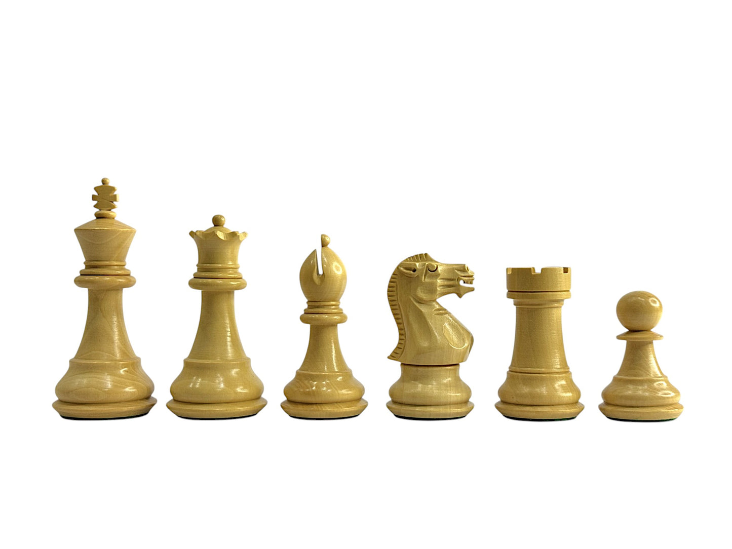 3.25" Professional Staunton Chess Set - Chess Pieces Only - Weighted Ebonised Boxwood