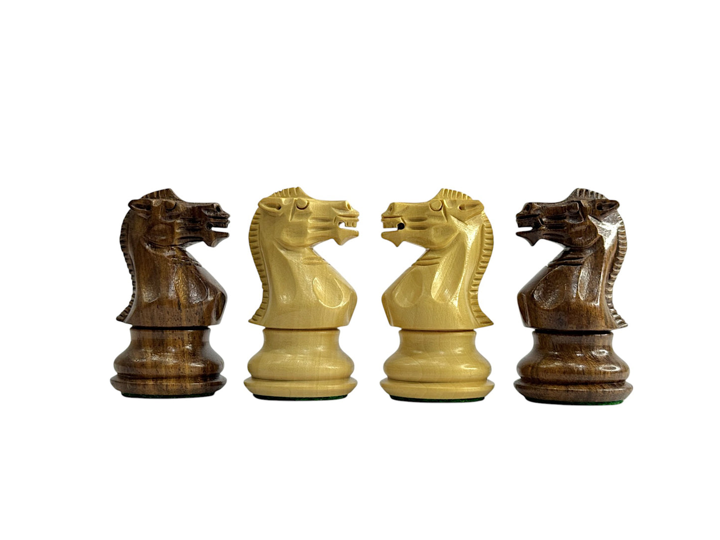 3.25" Professional Staunton Chess Set - Chess Pieces Only - Weighted Golden Rosewood