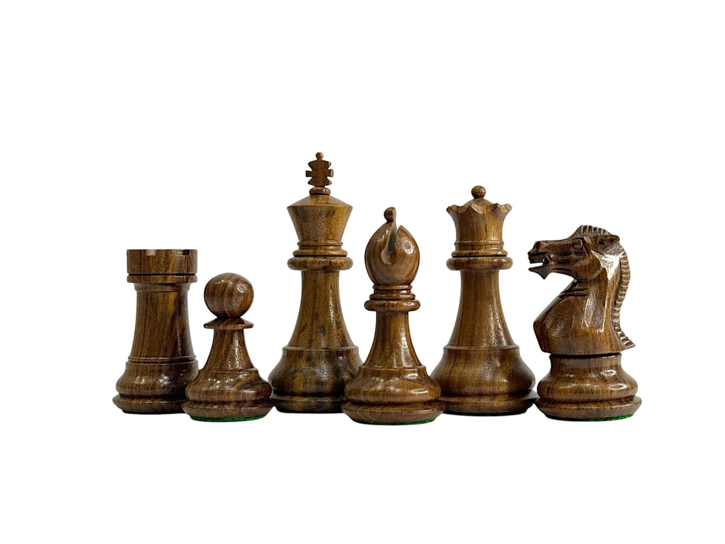 3" Professional Staunton Chess Set - Chess Pieces Only - Weighted Golden Rosewood