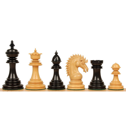 The Premium Collection - Cyrus Luxury Staunton Chess Pieces Only Set - Triple Weighted Ebony & Boxwood - 4.4" King