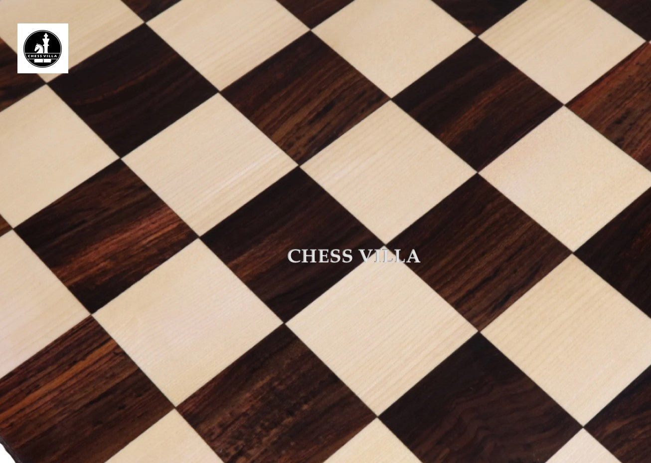 21" Rosewood & Maple Wood Luxury Chess board with Carved Border - 57 mm Square