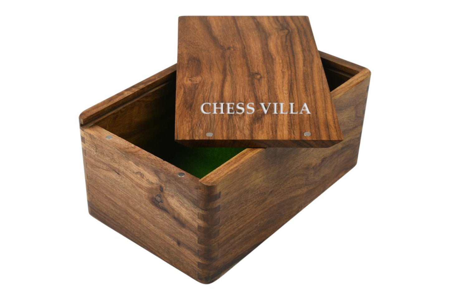 Golden Rosewood Chess Pieces Storage Box For Chessmen Set Upto 4.5 inch