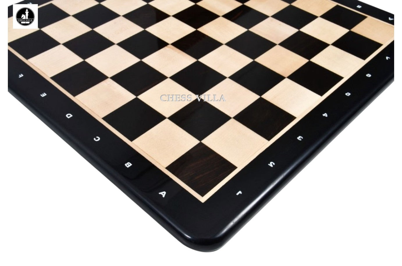 21" Ebony Wood & Maple Wood Chess board - 55 mm Square - Algebraic Notations