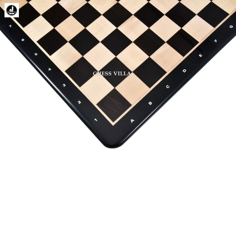 21" Ebony Wood & Maple Wood Chess board - 55 mm Square - Algebraic Notations