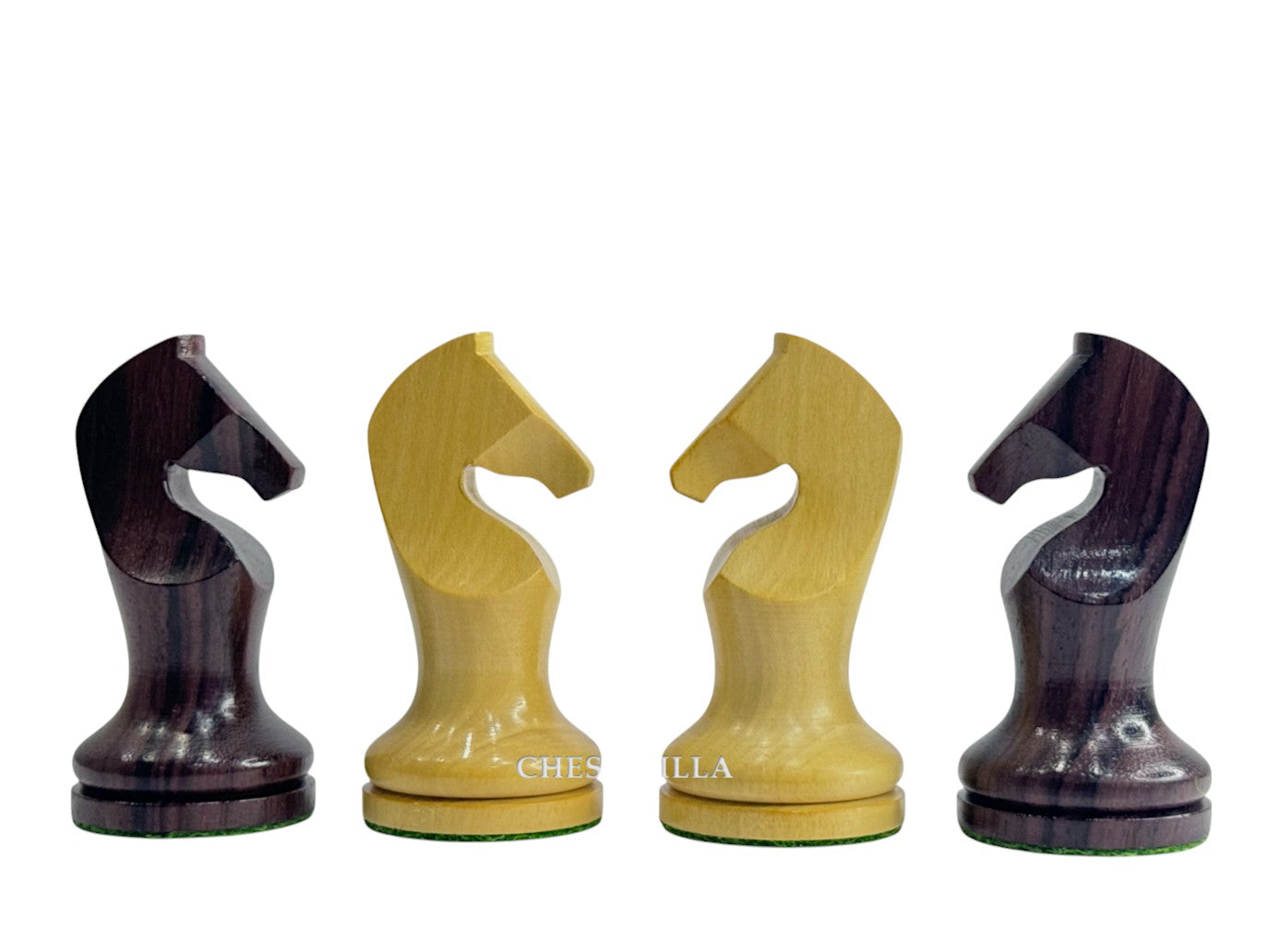 3.9" Zadar Series Modern Minimalist Chess Set- Chess Pieces Only - Weighted Rosewood
