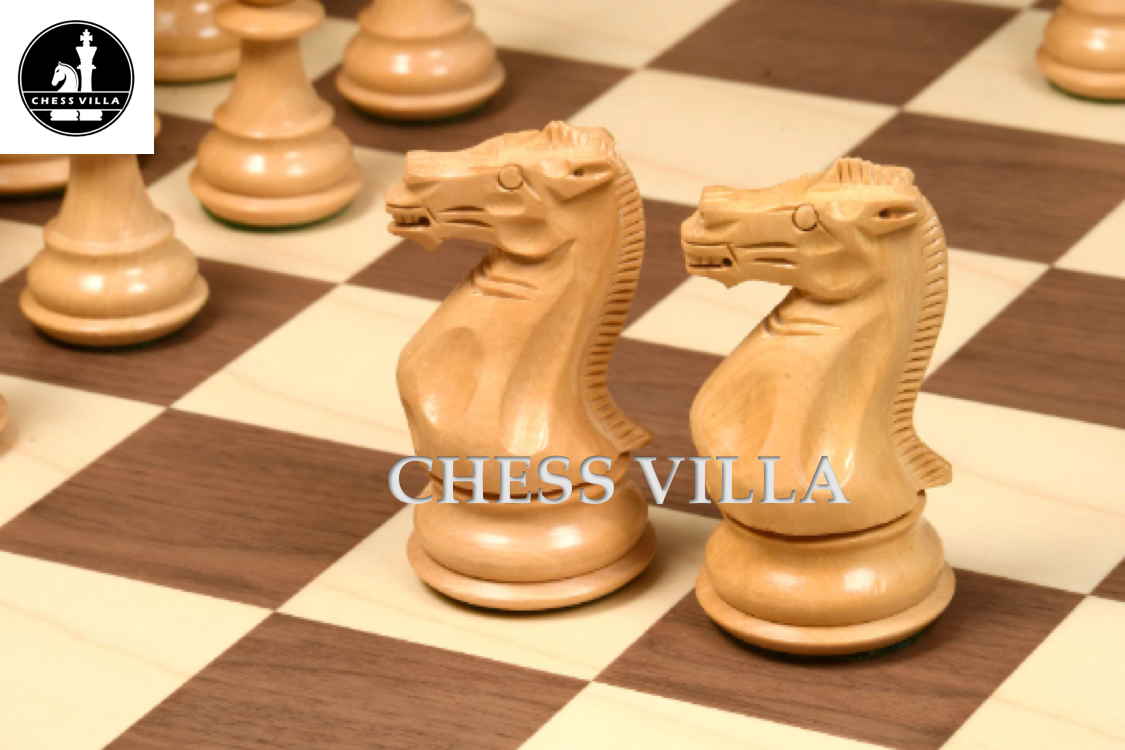4″ Professional Club Staunton Chess Pieces Only Set – Weighted Golden Rosewood