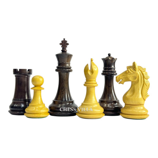 The Cremona Series Staunton Chess Pieces- 4" King- Double Weighted Rosewood