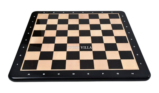 21" Ebony Wood & Maple Wood Chess board - 55 mm Square - Algebraic Notations