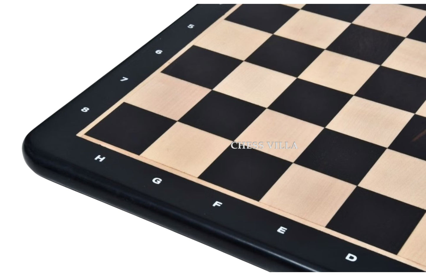 21" Ebony Wood & Maple Wood Chess board - 55 mm Square - Algebraic Notations