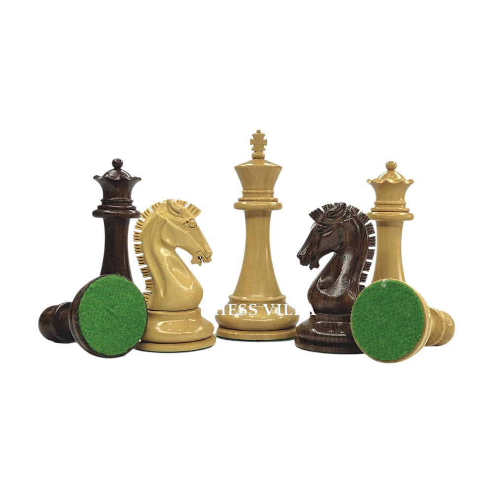 Sinquefield Cup Series Reproduced Staunton Chess Pieces Only set- Double Weighted Golden Rosewood