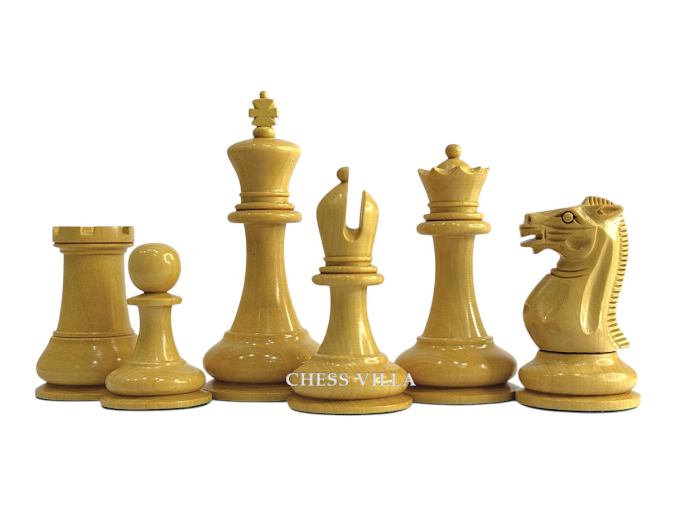 1849 Jaques Reproduction Staunton Chess Pieces Only set - Weighted Ebony - 3.75" King