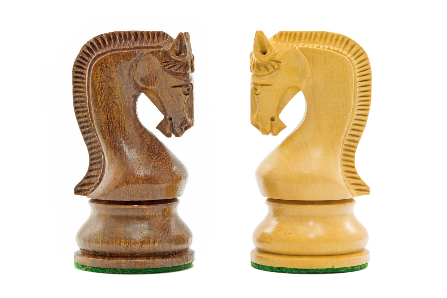 4" Leningrad Series Luxury Staunton Chess Pieces Only Set - Weighted Golden Rosewood