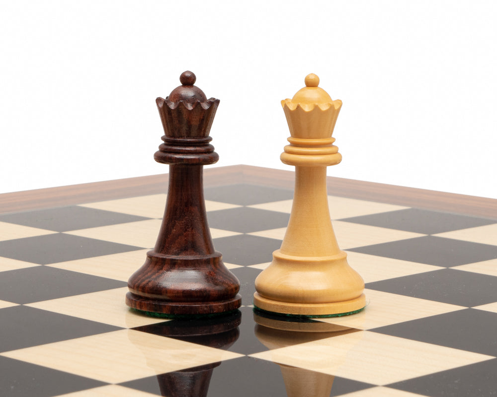 4" Leningrad Series Luxury Staunton Chess Pieces Only Set - Weighted Rosewood