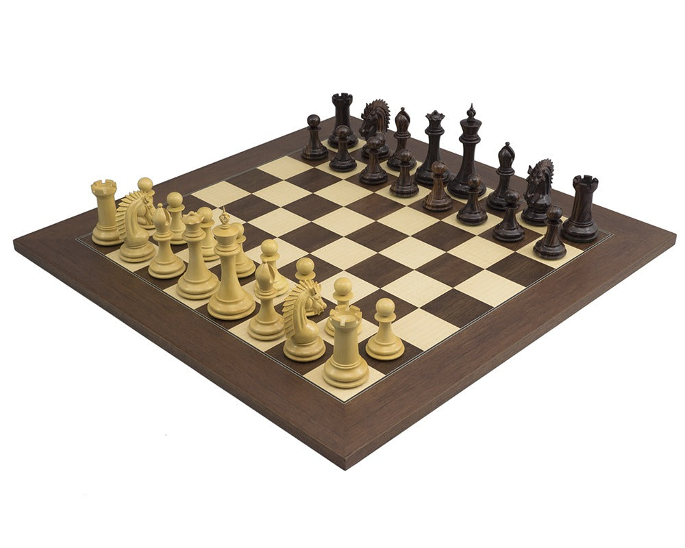 3.75" Sheffield Knight Luxury Chess Pieces Only Set - Double Weighted Rose Wood
