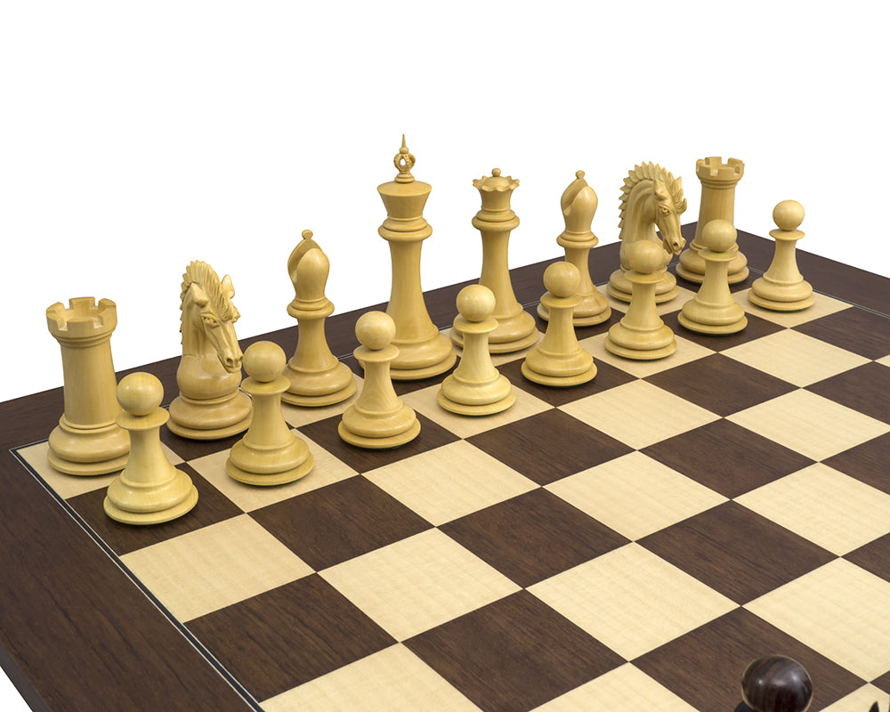 3.75" Sheffield Knight Luxury Chess Pieces Only Set - Double Weighted Rose Wood