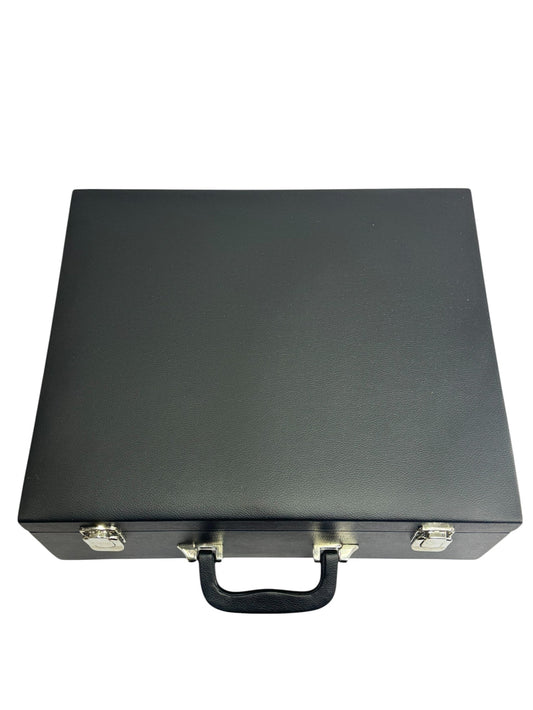 Signature Leatherette Coffer Storage Box - Chess Pieces of 4.2" to 5.0"