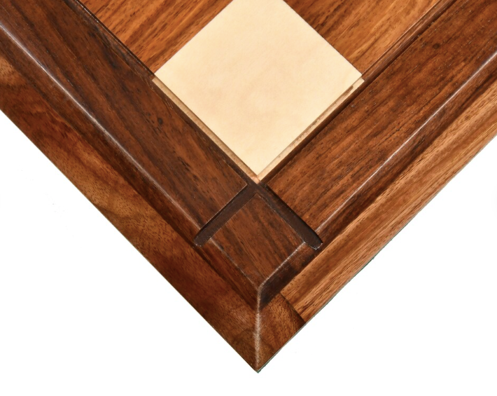 21" Drueke Style Wooden Handmade Tournament Chess Board in Golden Rosewood & Maple Wood - Matt Finish