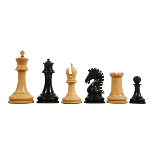 Sinquefield Cup Series Reproduced Staunton Chess Pieces Only set- Double Weighted Ebony Wood & Boxwood