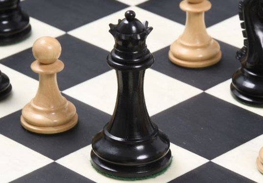 Sinquefield Cup Series Reproduced Staunton Chess Pieces Only set- Double Weighted Ebony Wood & Boxwood
